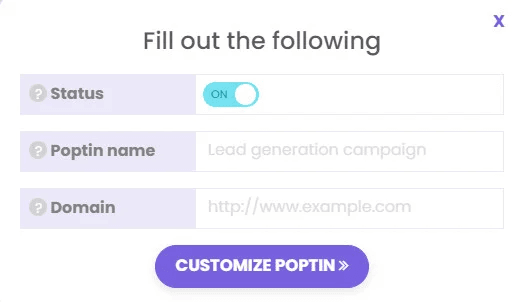 Integrating Poptin for pop-up campaigns