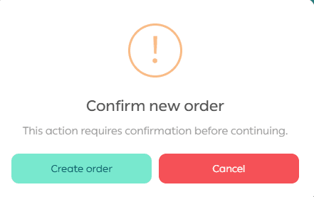 Create a New Order Manually