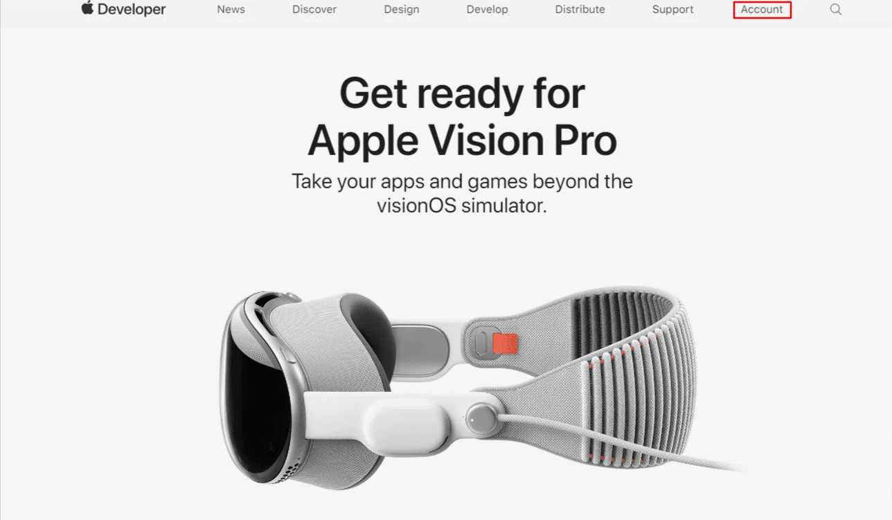 Apple developer account dashboard