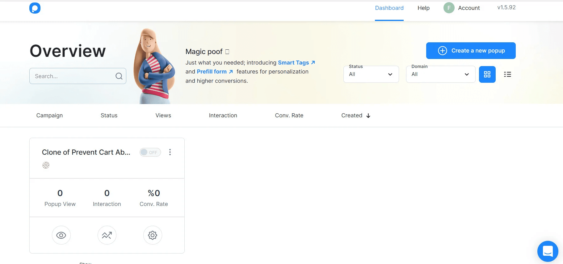 Integrating PopupSmart for advertising campaign management