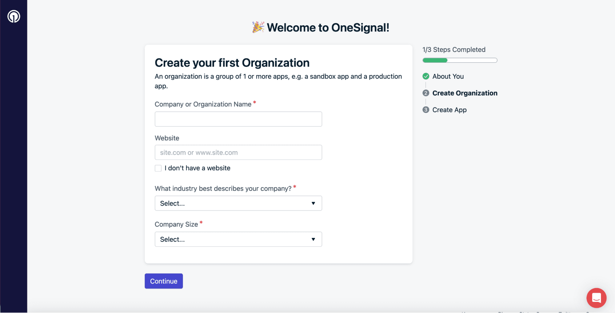 Connecting OneSignal for push notifications
