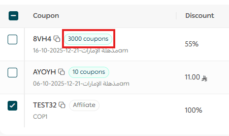 Managing discount coupons