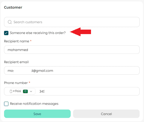 Create a New Order Manually