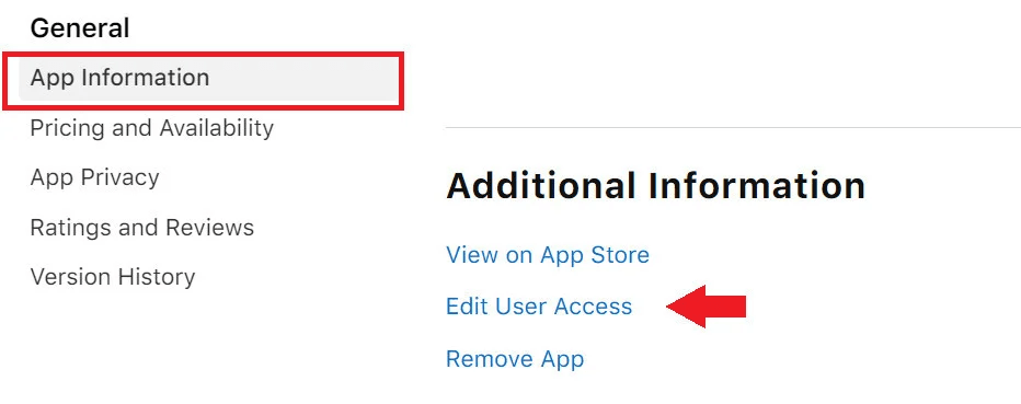 My Apps: Core app management page