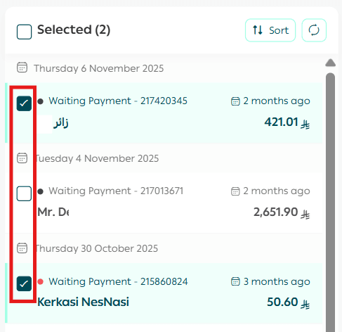 Managing the Orders Page