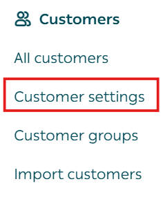Customizing customer fields