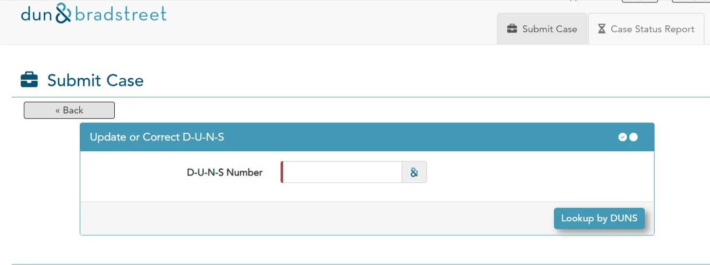 Global company identifier (D-U-N-S Number)