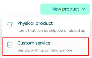 Custom order service