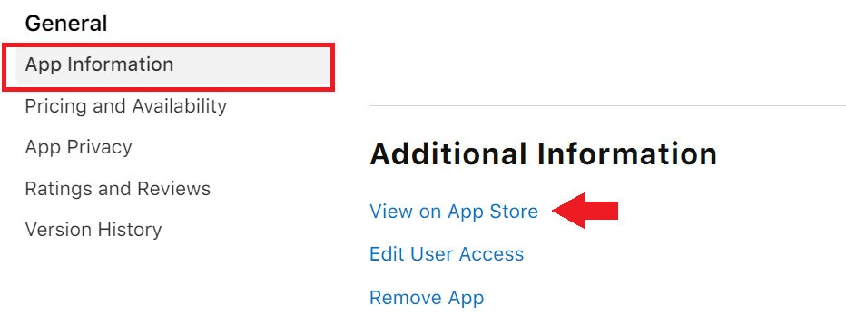 My Apps: Core app management page