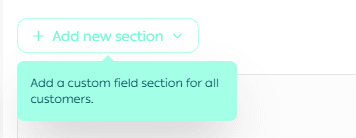 Customizing customer fields
