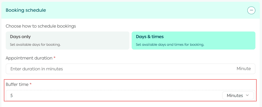 Adding a booking product