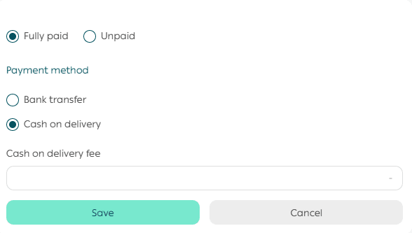 Create a New Order Manually