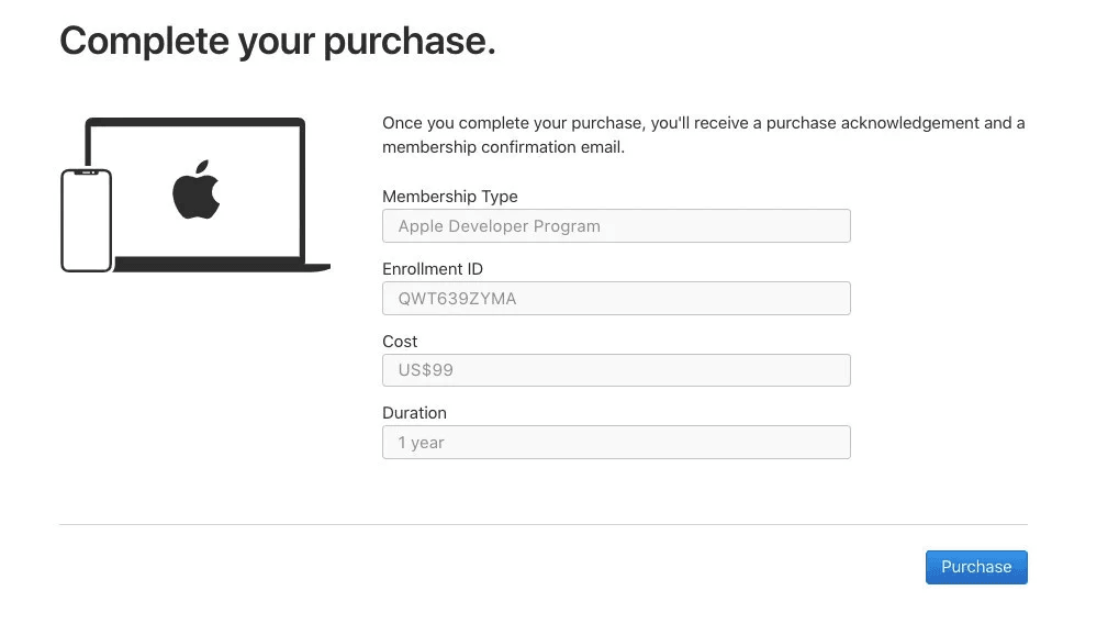 Creating an Apple Developer Account – Individual