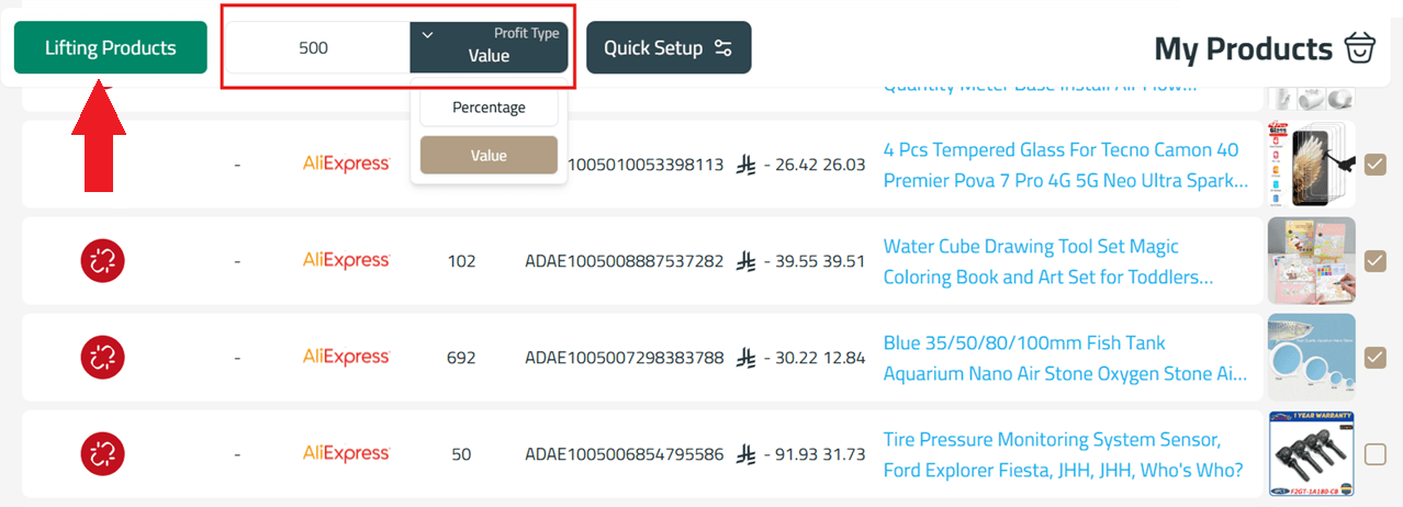 AliExpress integration using Auto Drop