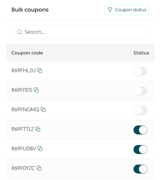 Managing discount coupons