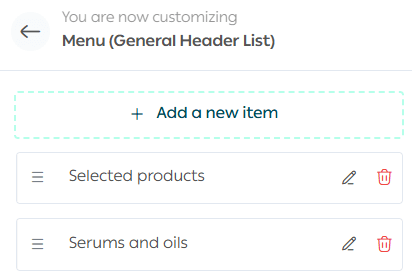 Managing menus by theme version