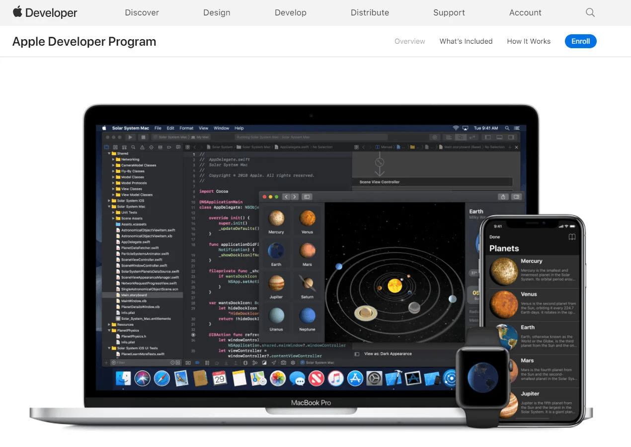 My Apps: Core app management page