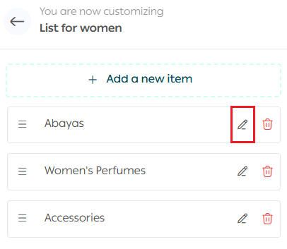 Managing menus by theme version