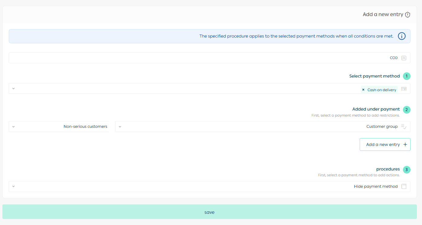 Customer groups