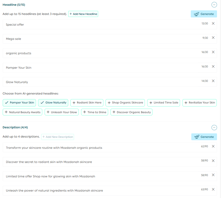 Creating a Google Advertising Campaign