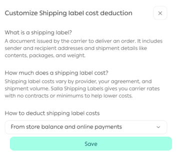 Customize order settings