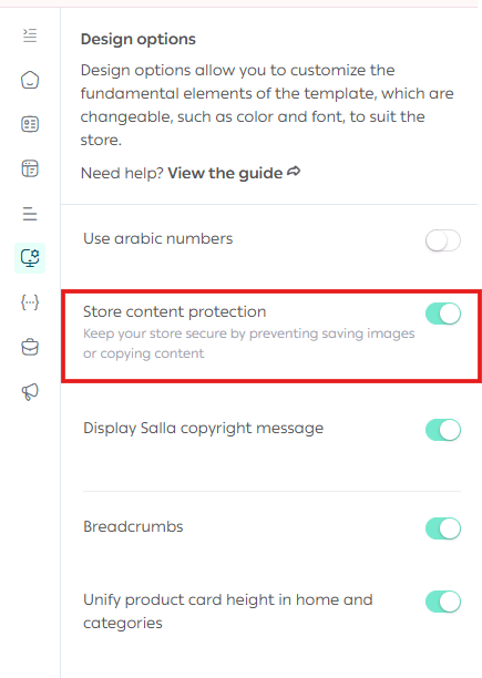 Managing themes, customization, and store content protection