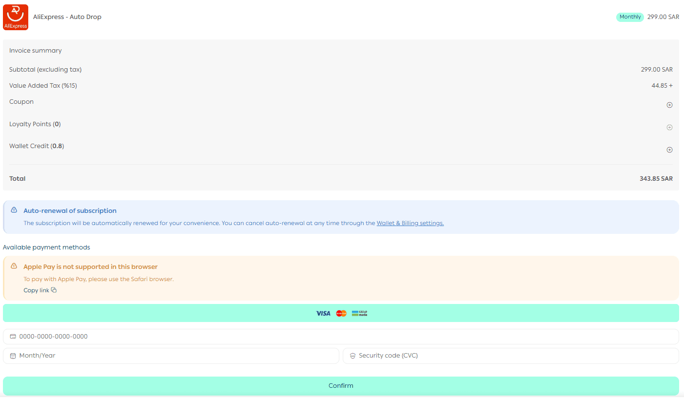 AliExpress integration using Auto Drop