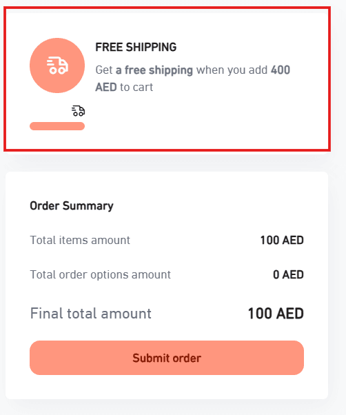 Customize order settings