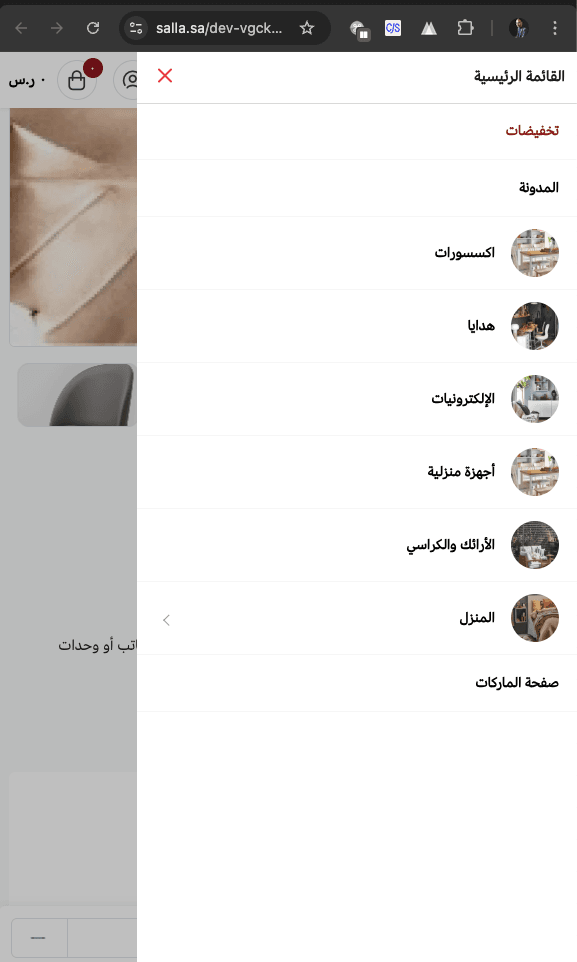 Managing menus by theme version