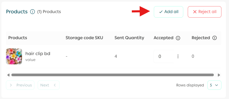 Inventory transfer