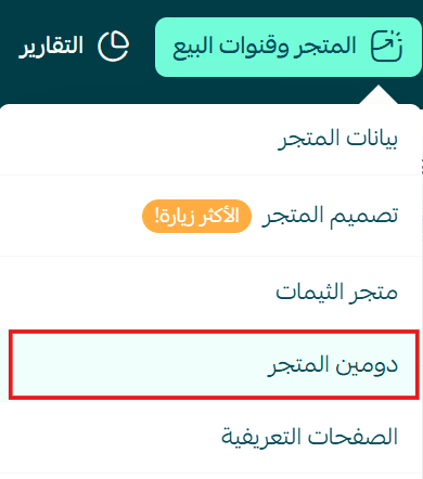 Registering a custom domain from Salla