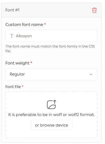 Store identity customization