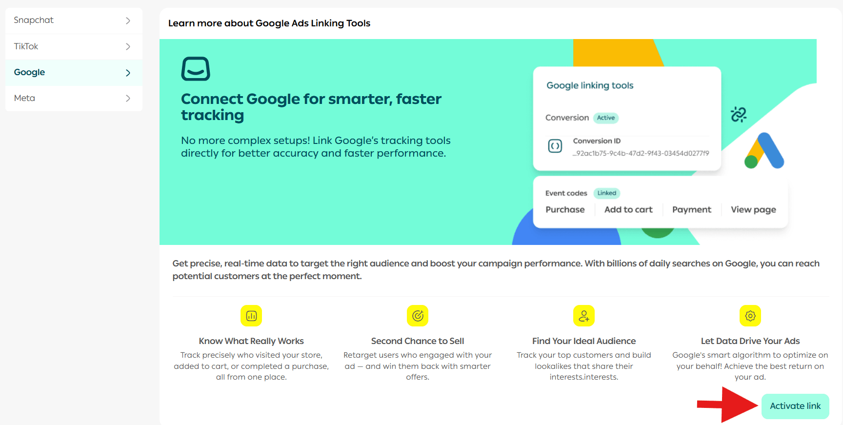 Connecting your advertising accounts with Salla Ads | Integration tools guide