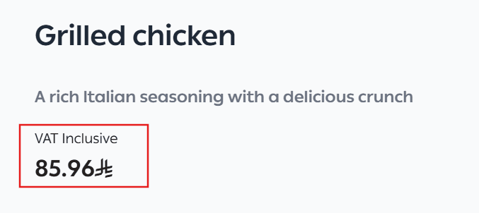 Adding food & beverage products
