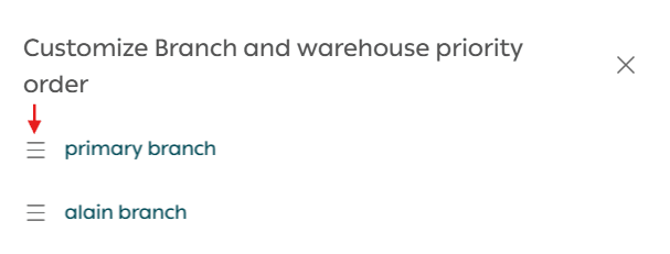 Product settings
