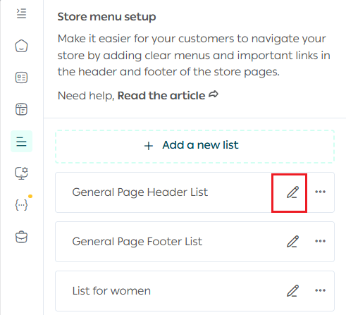 Managing menus by theme version
