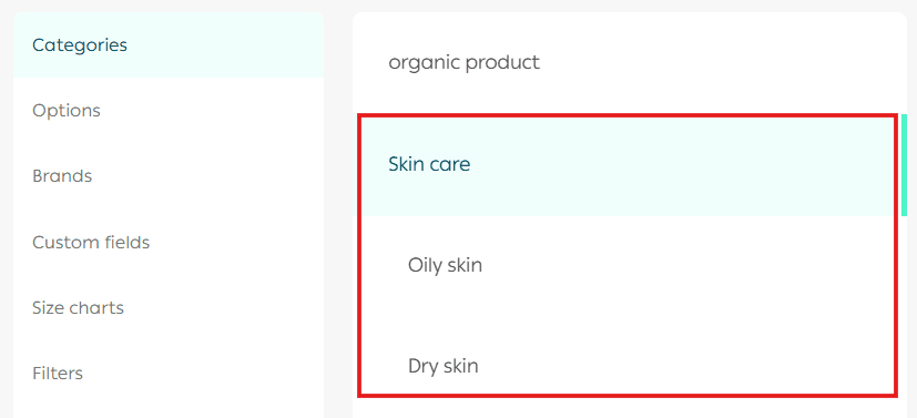 Product category management
