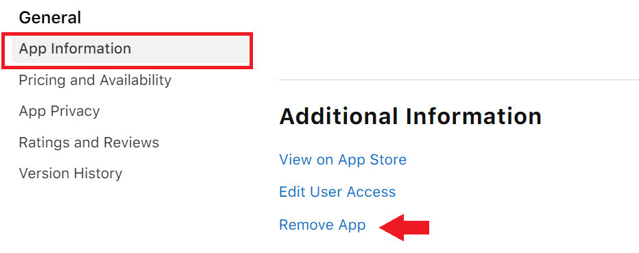 My Apps: Core app management page