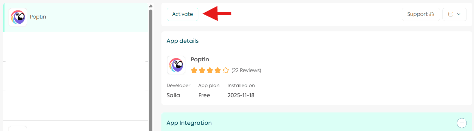 Integrating Poptin for pop-up campaigns