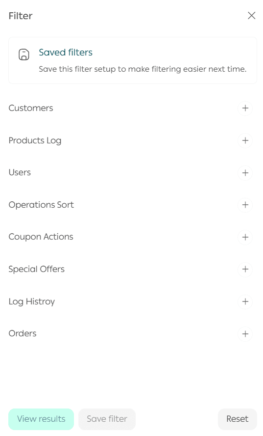 Viewing activity logs, SMS logs, and export logs