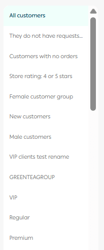 Customer management page & creating a new customer profile