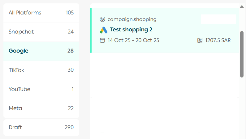 Creating a Google Advertising Campaign