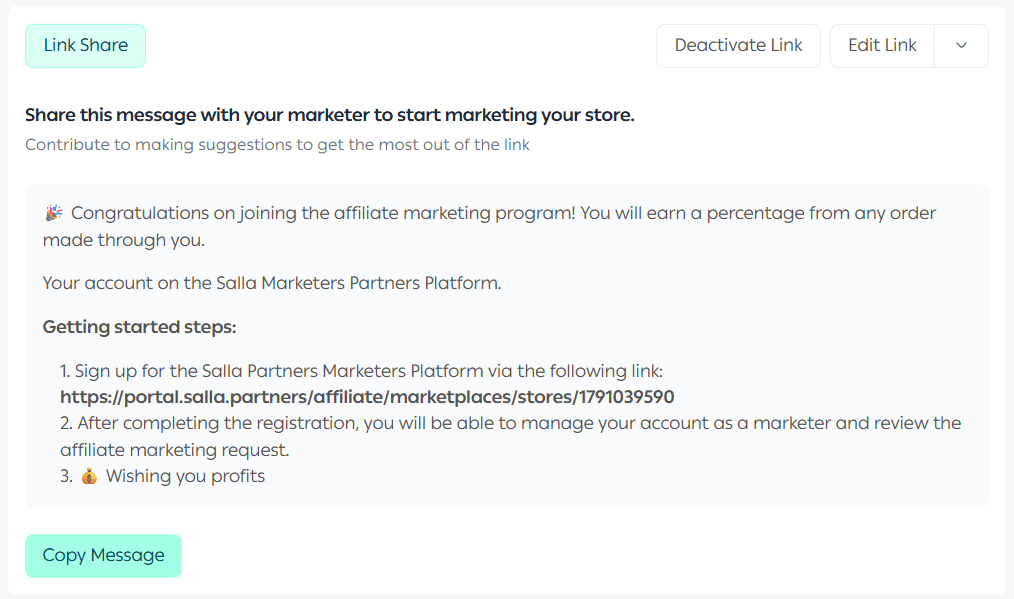 Affiliate marketing & marketing links