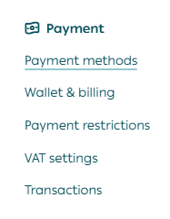 Customer checkout page details