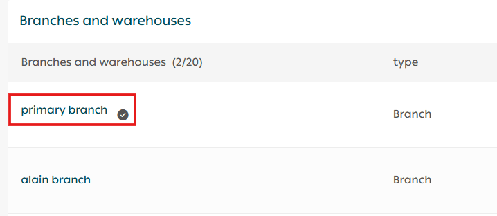 Adding and managing branches and warehouses