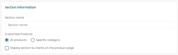 Managing custom product fields
