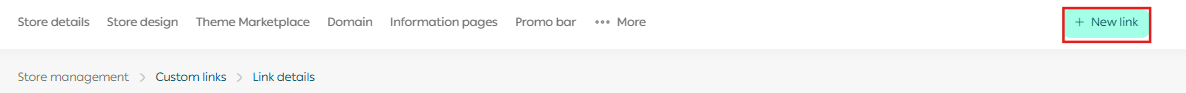 Create, import, and manage custom links