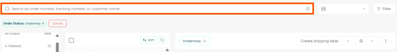 Managing the Orders Page