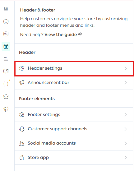 Manage informational pages