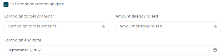 Adding a donation product